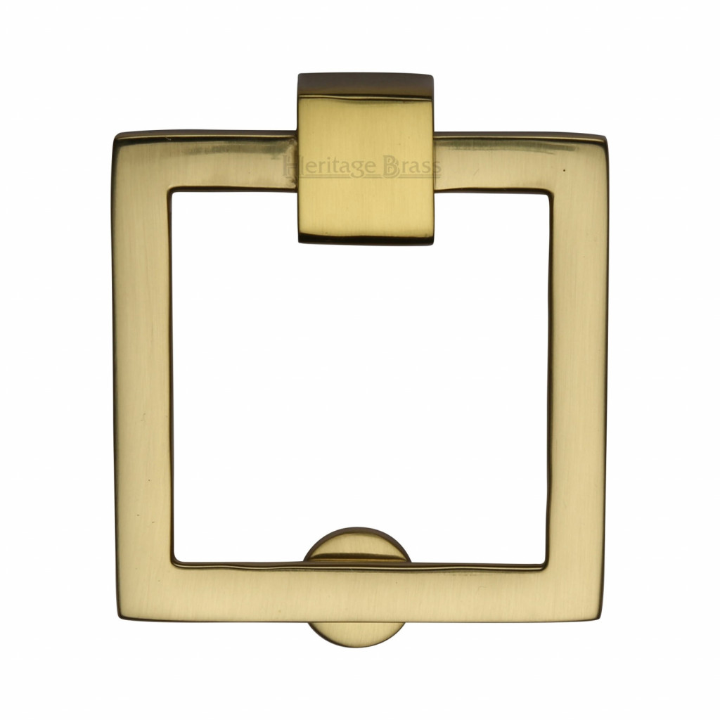 M Marcus Heritage Brass Square Drop Down Cabinet Handle 50 x 50mm