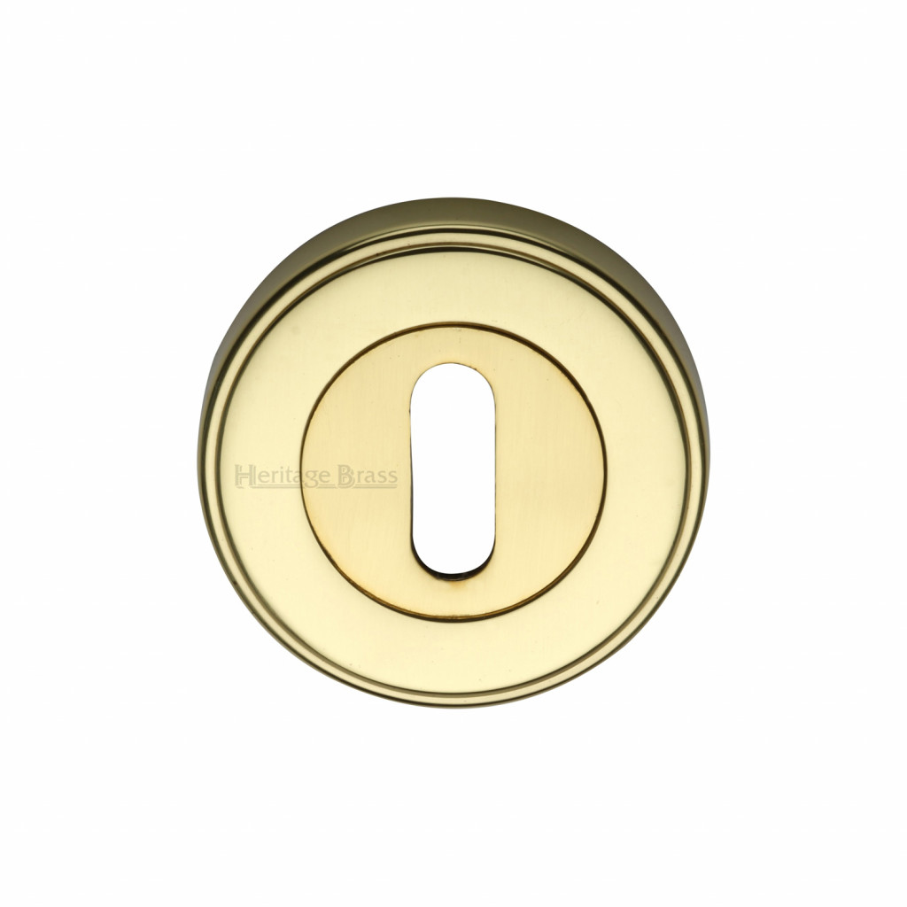 M Marcus Heritage Brass Round Standard Key Escutcheon 53mm 