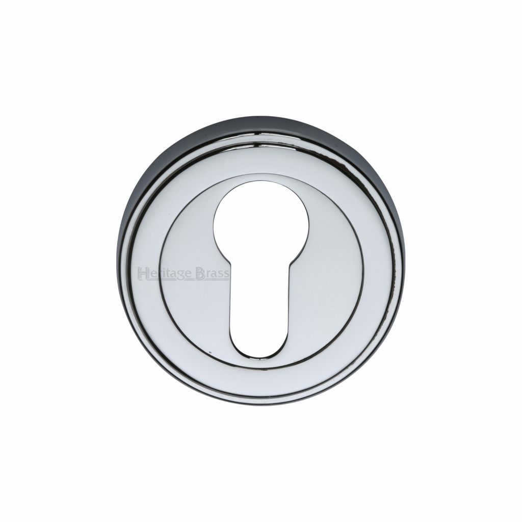 M Marcus Heritage Brass Round Euro Profile Cylinder Escutcheon 53mm 