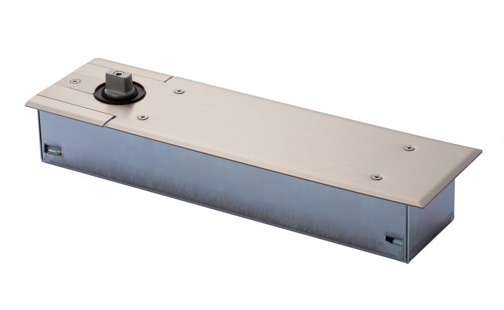 Universal Adjustable Power Single & Double Action Floor Springs – Satin Stainless Steel