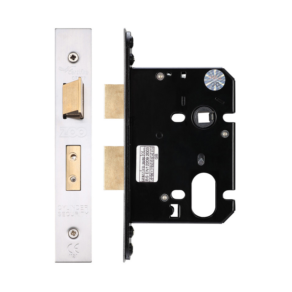 Heavy Duty Oval Sash Lock Case – Satin Stainless Steel