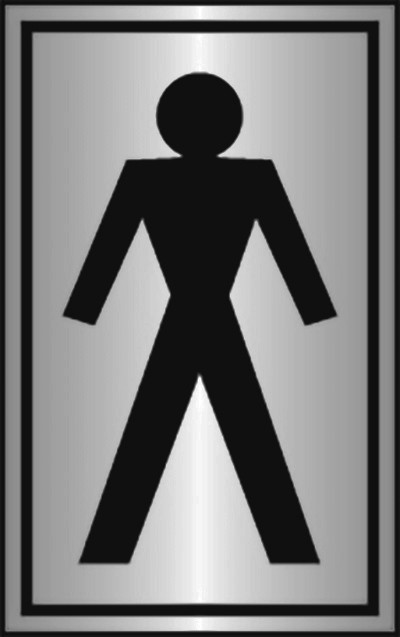 Prestige Range – Male Symbol – Silver