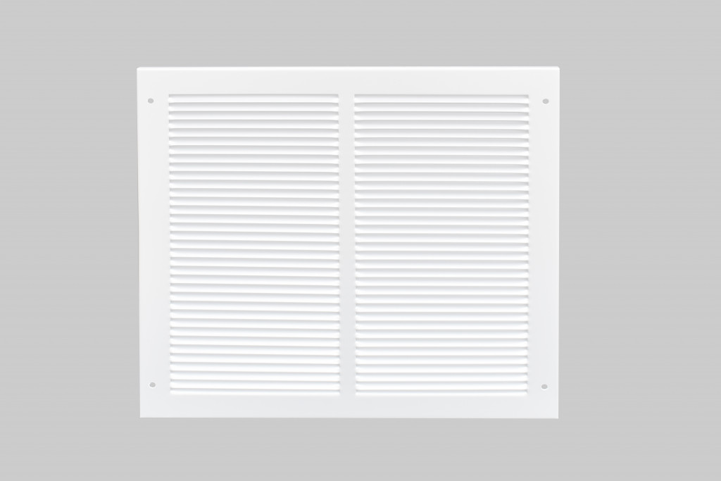 Louvered ventilator to suit Intumescent Fire Grilles – square sizes – Antimicrobial Eco-Friendly Matt White