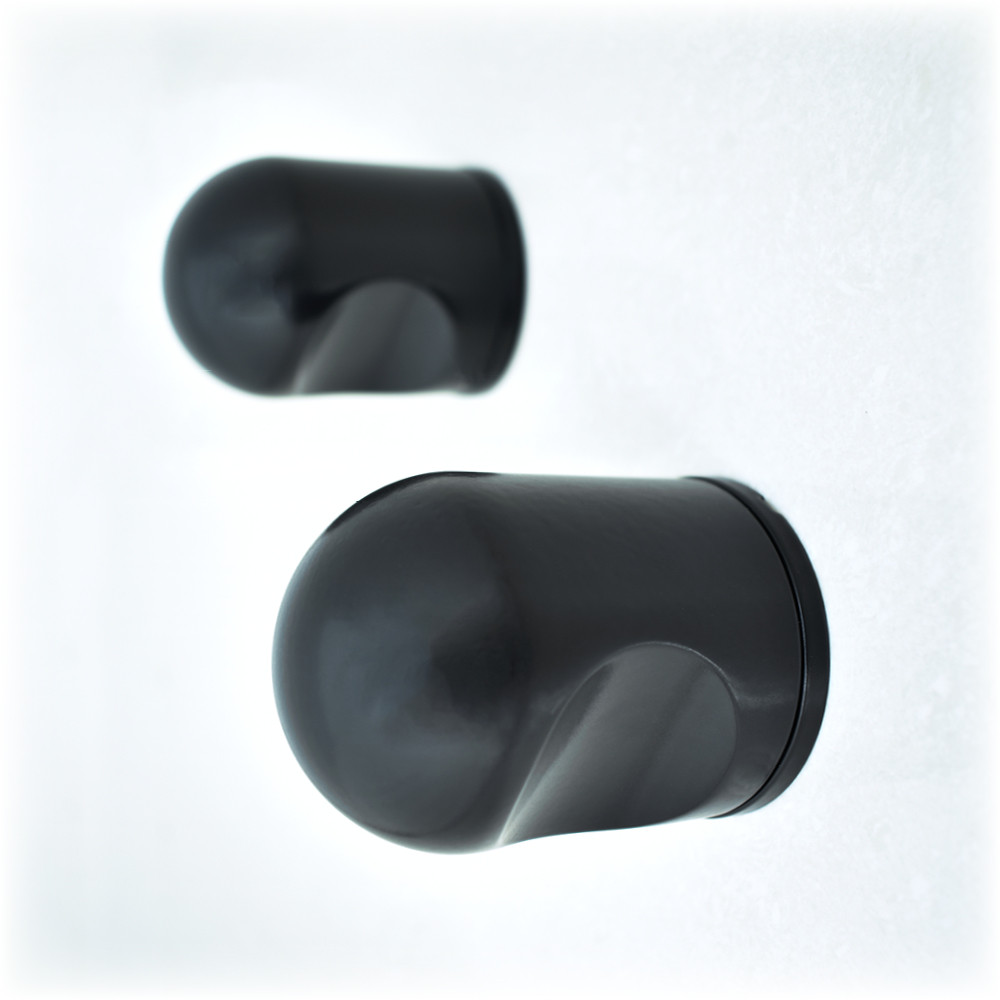 Torpedo Mortice Knob Furniture – Matt Black Powder Coated