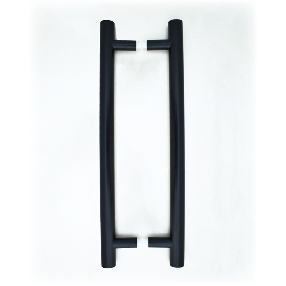 “T-bar” Pull Handles with Back to Back Fixings – Matt Black Powder Coated
