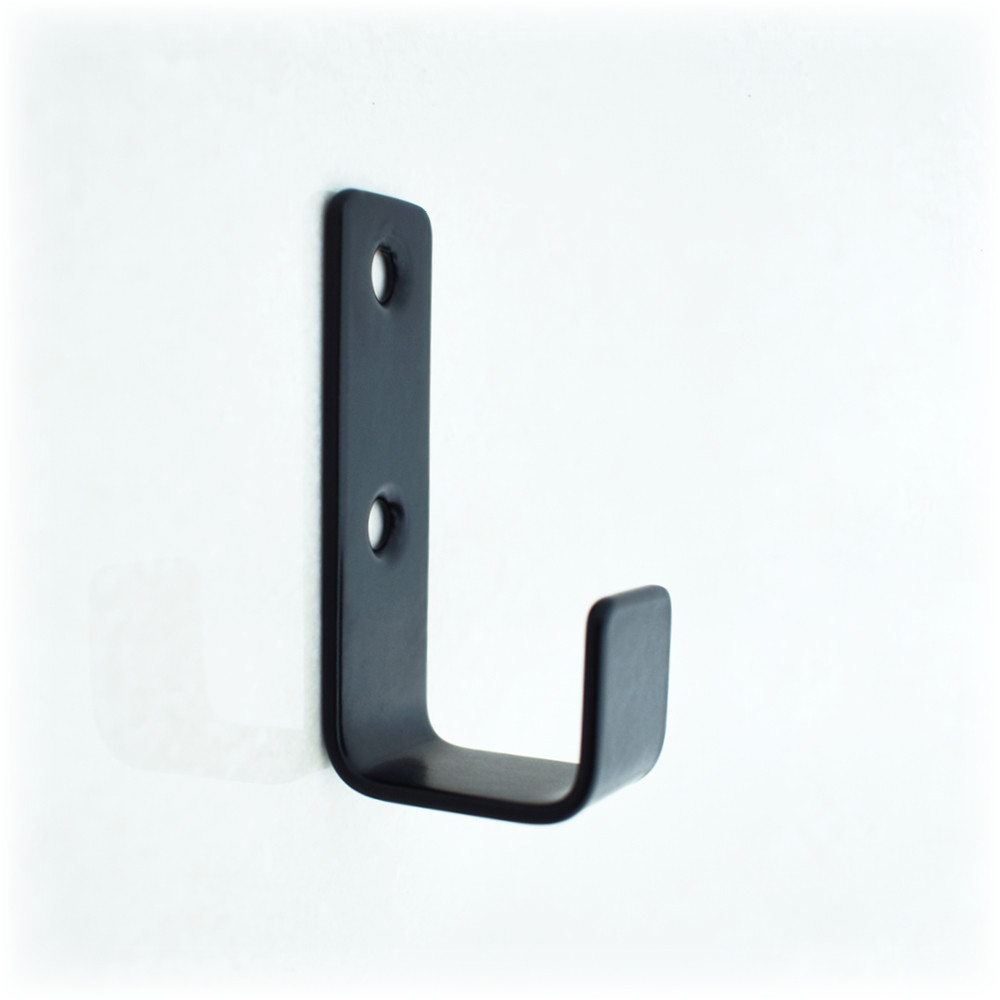 Strip Pattern Coat Hook – Matt Black Powder Coated