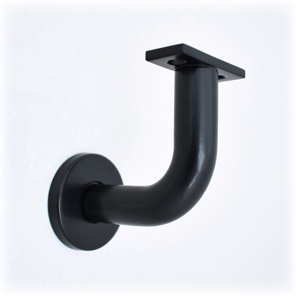 Concealed Face Fixing Handrail Bracket – Matt Black Powder Coated