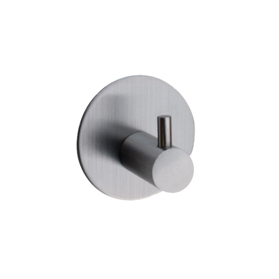 Heavy Duty Self Adhesive Peg–Style Coat Hook on Rose – Satin Stainless Steel