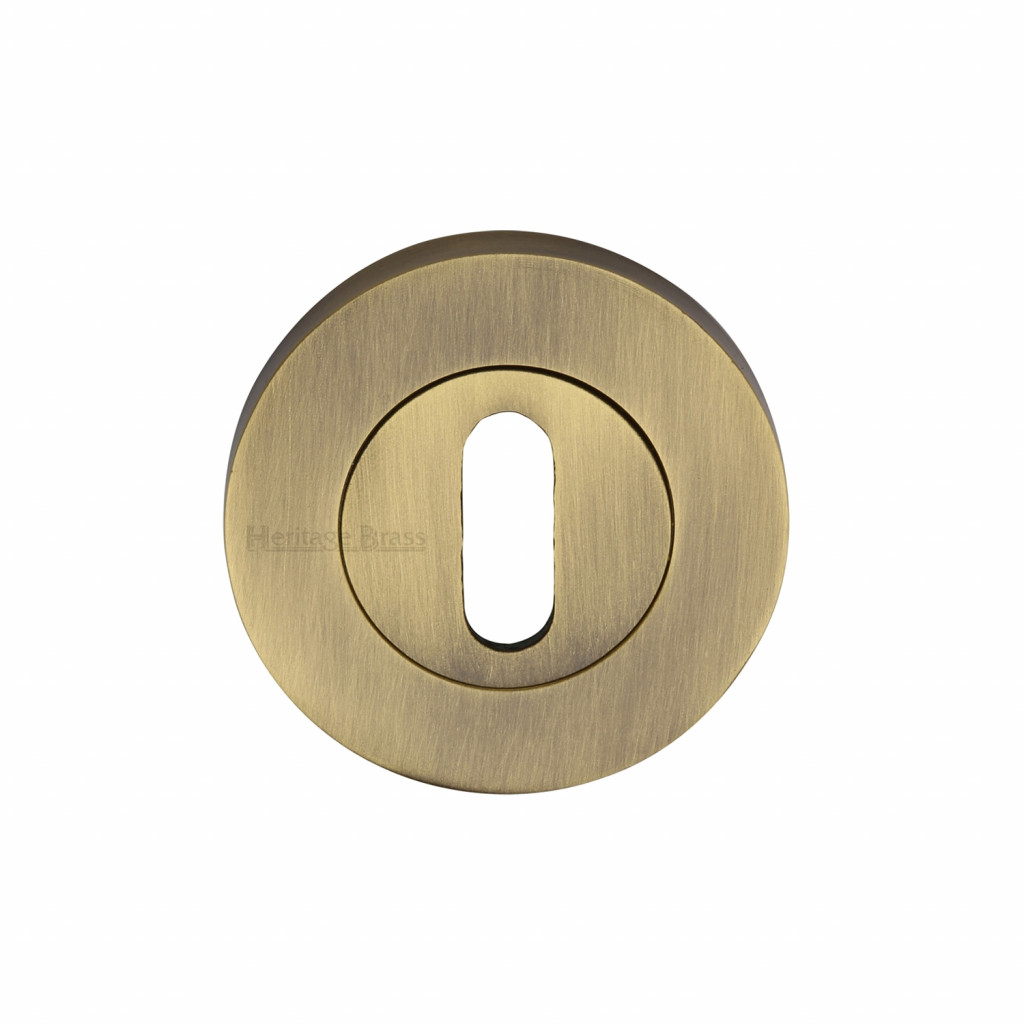 Heritage Brass Round Standard Key Escutcheon – 53mm Ø