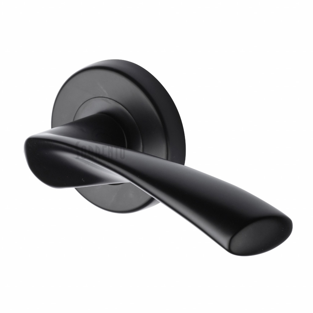 M Marcus Sorrento Treviso Design Door Handle Lever Latch on Round Rose