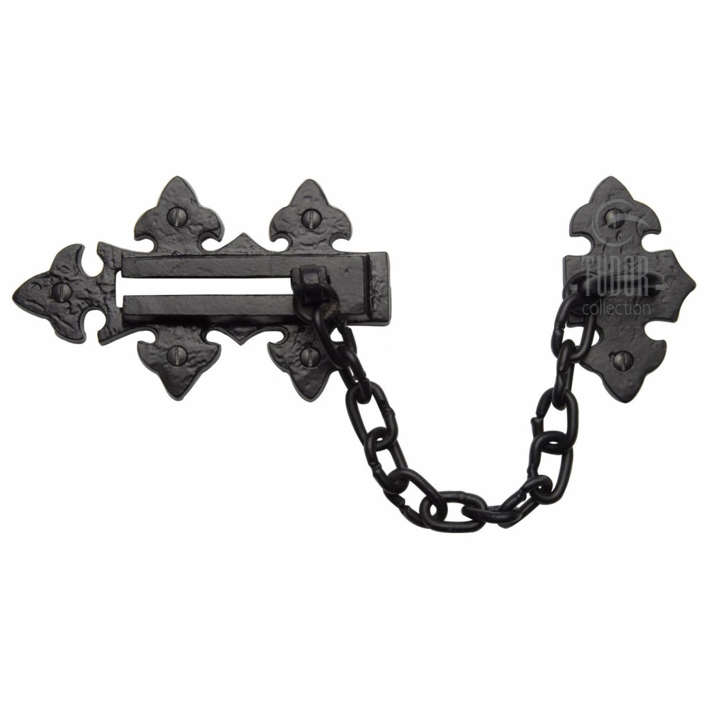 M Marcus Tudor Rustic Black Security Door Chain 