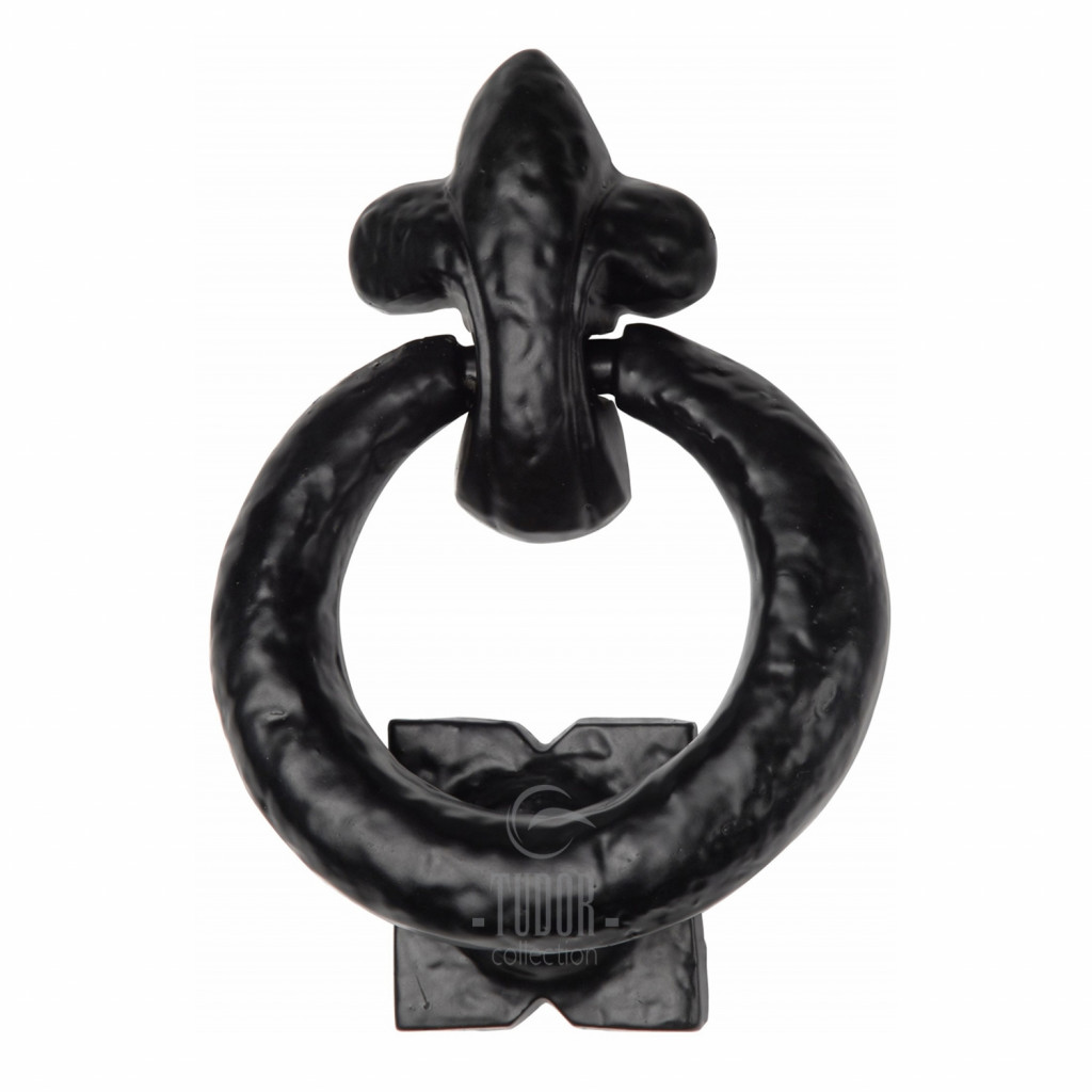 M Marcus Tudor Rustic Black Ring Door Knocker 127mm 