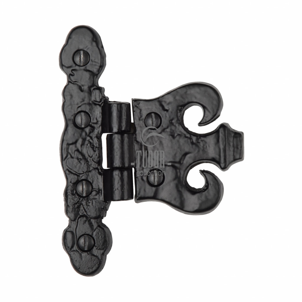 M Marcus Tudor Rustic Black Coronete Hinge 82mm overall length