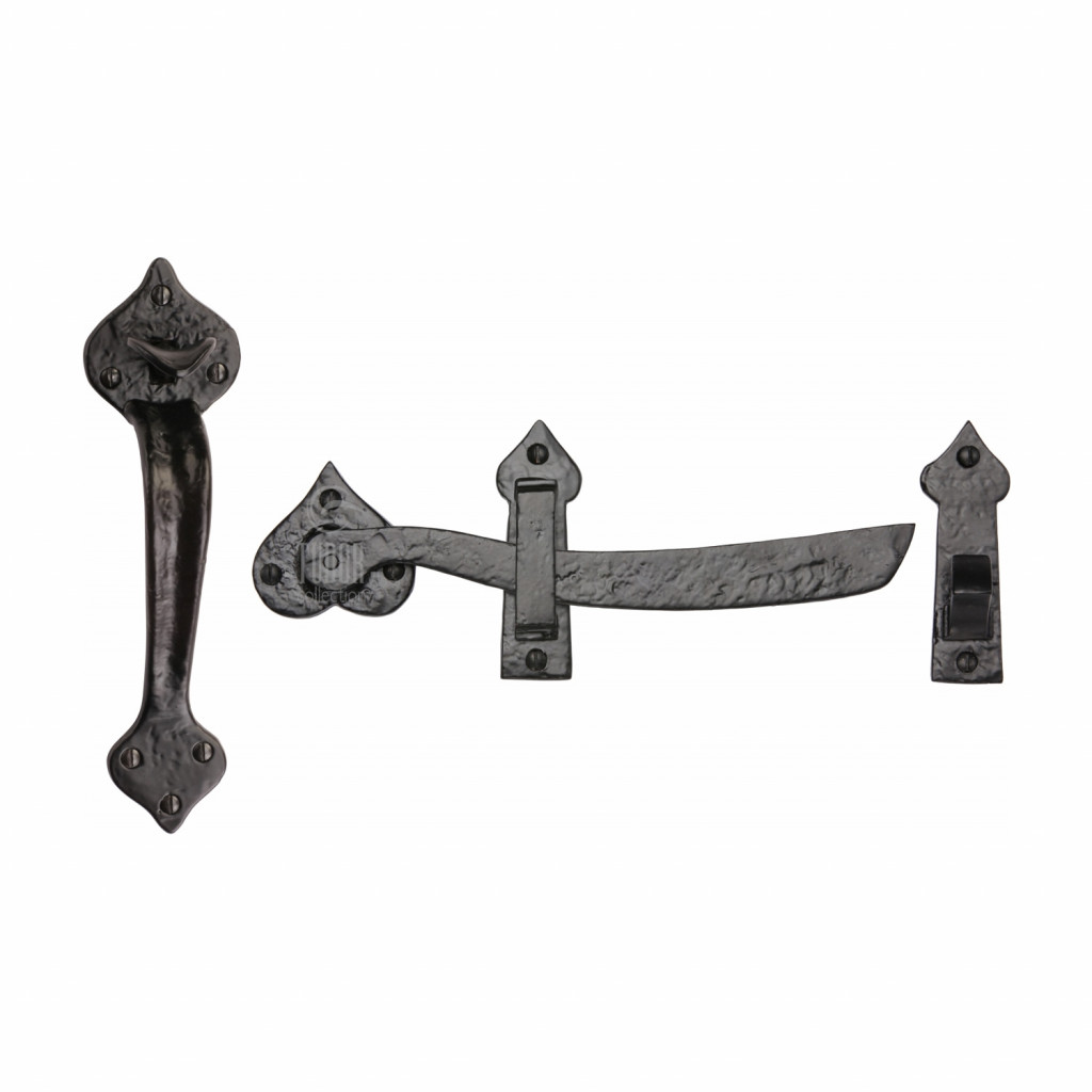 M Marcus Tudor Rustic Black Decorative Thumb Latch Furniture