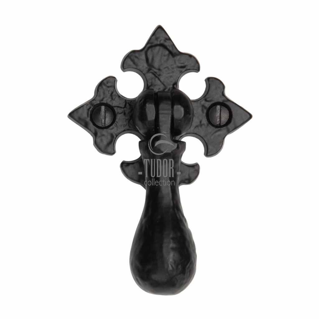 M Marcus Tudor Rustic Black Drop Down Cabinet Pull 85 x 56mm