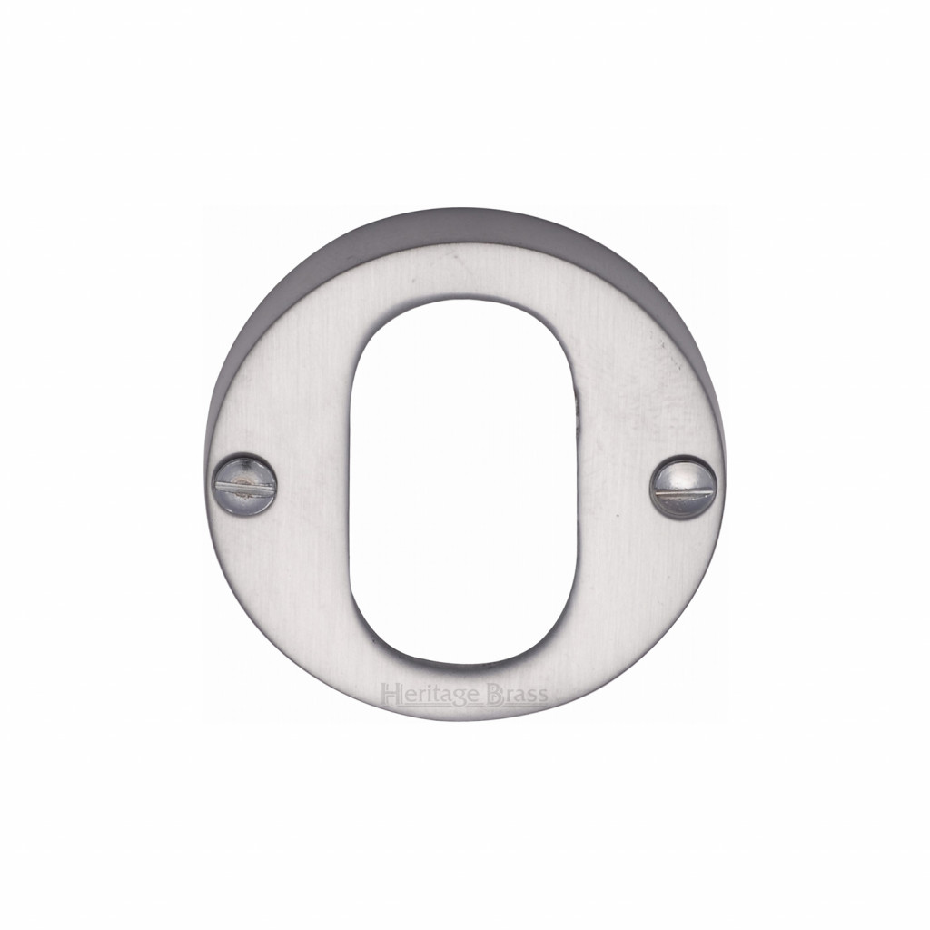 Heritage Brass Round Oval Profile Cylinder Escutcheon – 45mm Ø