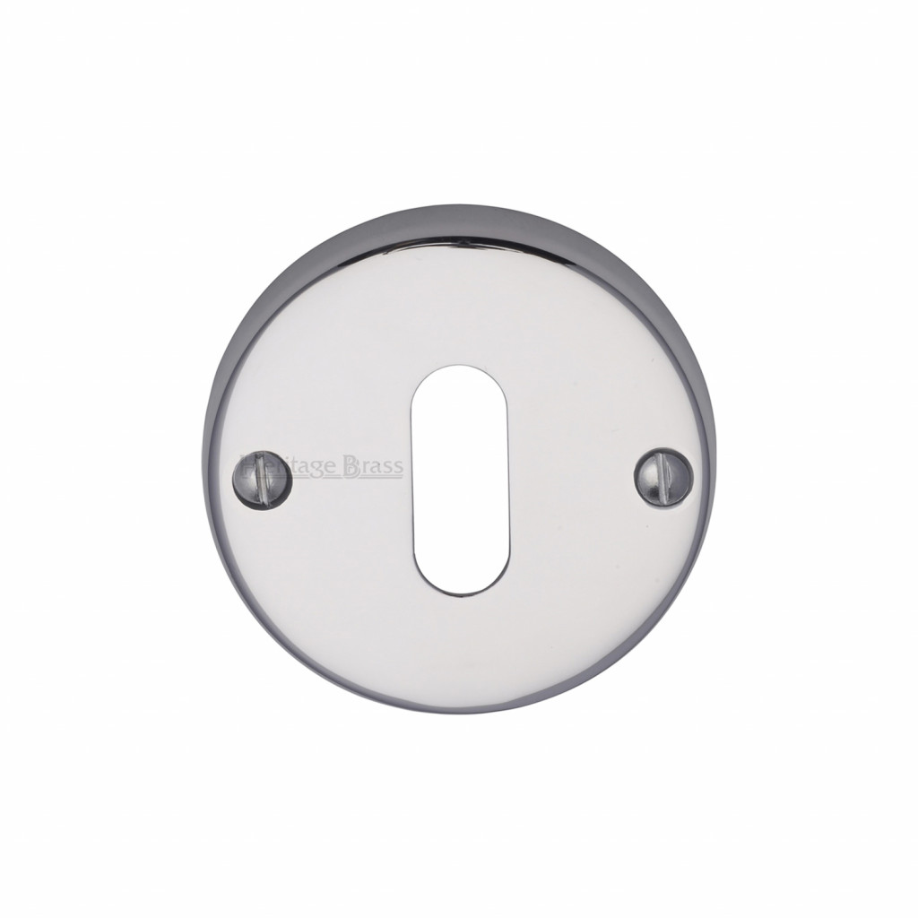 M Marcus Heritage Brass Round Standard Keyhole Escutcheon 45mm 