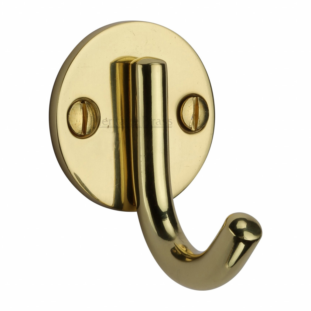 M Marcus Heritage Brass Modern Single Robe Hook