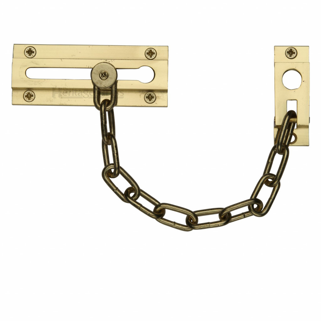 M Marcus Heritage Brass Door Security Chain 100mm