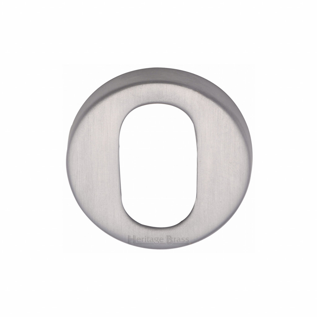 Heritage Brass Round Oval Profile Cylinder Escutcheon – 46mm Ø
