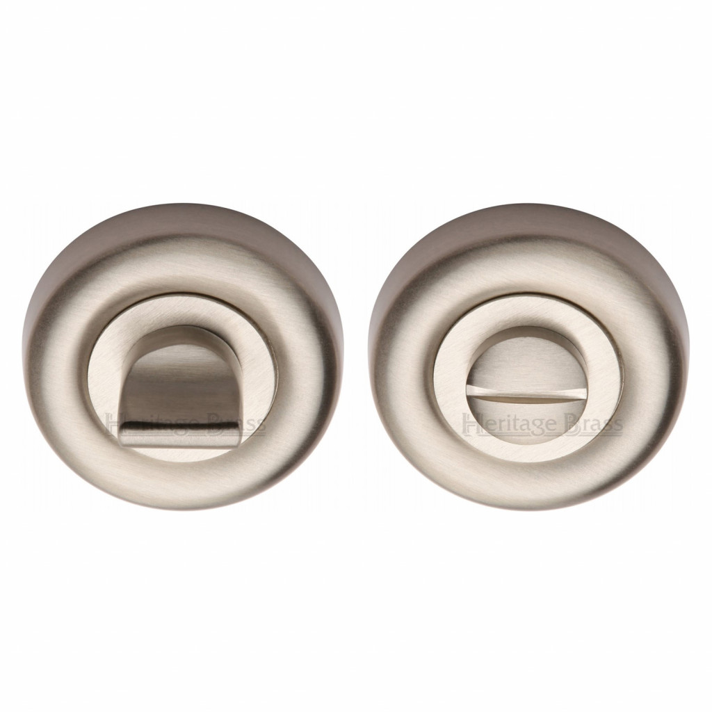 M Marcus Heritage Brass Round Thumbturn & Emergency Release for Bathroom & Bedroom Doors 53mm 