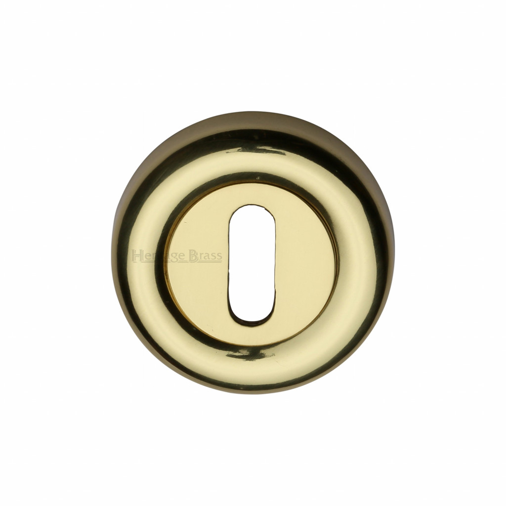 Heritage Brass Round Standard Key Escutcheon – 53mm Ø
