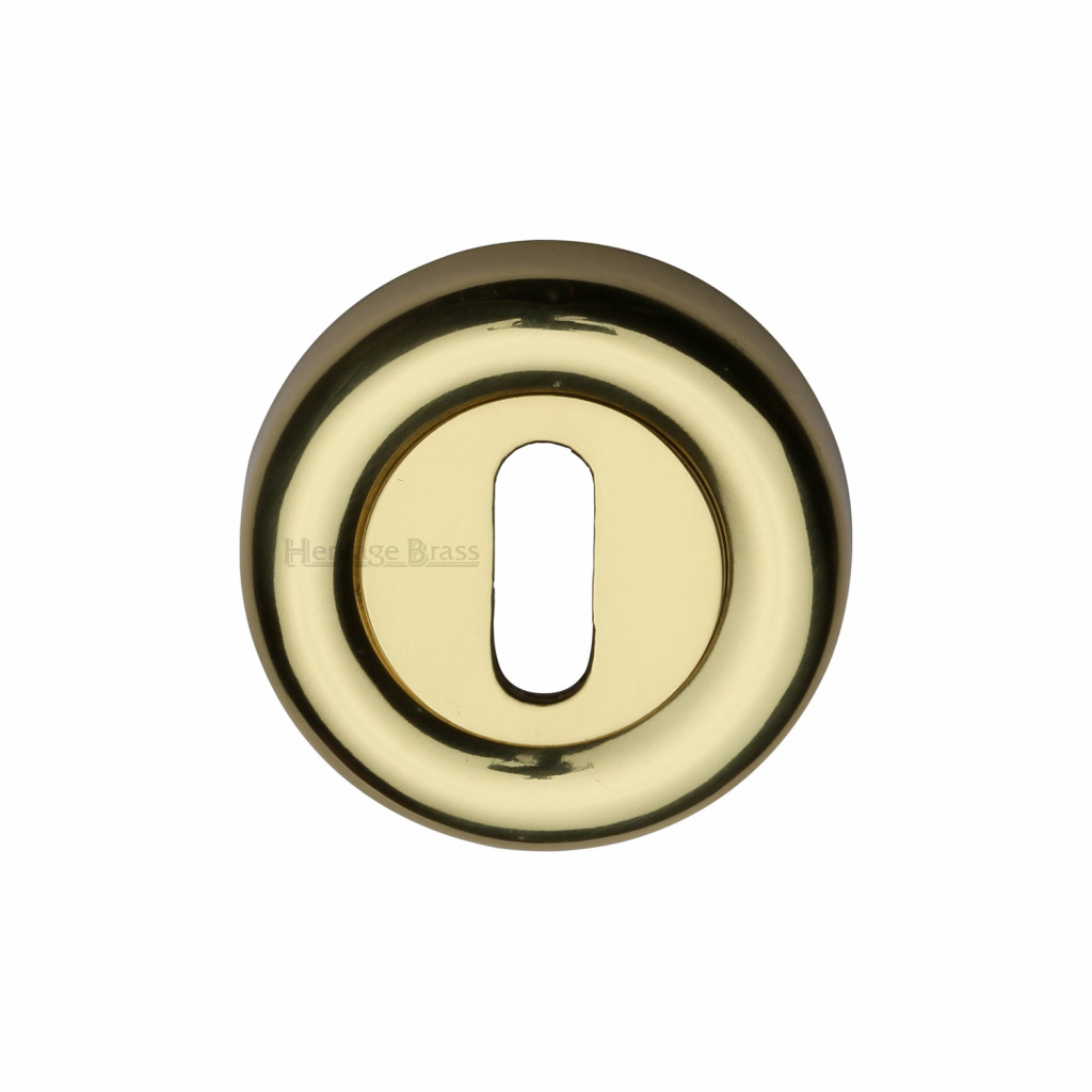 M Marcus Heritage Brass Round Standard Key Escutcheon 53mm 