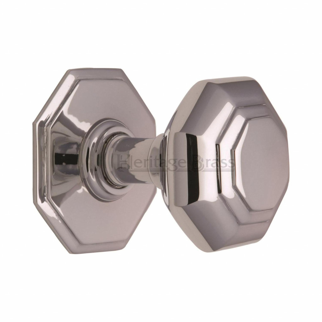 M Marcus Heritage Brass Octagon Centre Door Knob 71mm