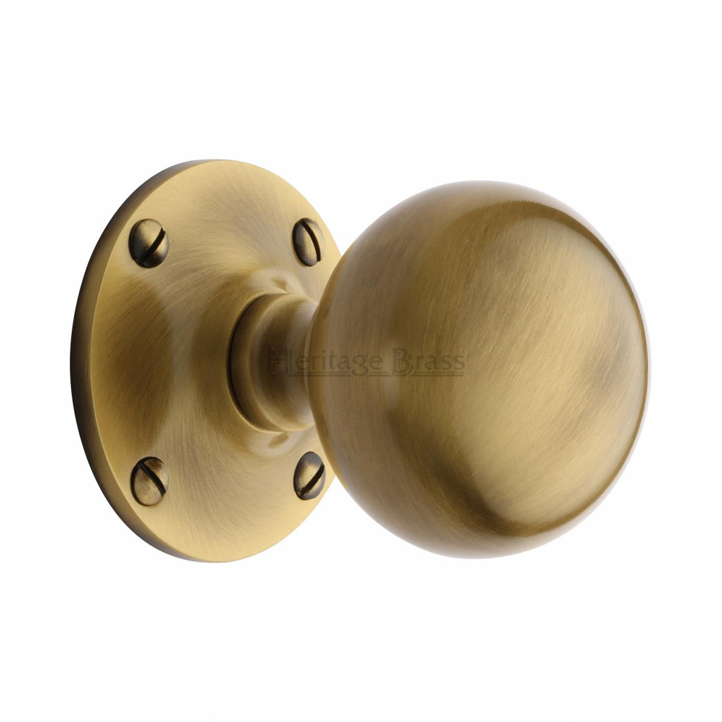 M Marcus Heritage Brass Westminster Design Mortice Knob