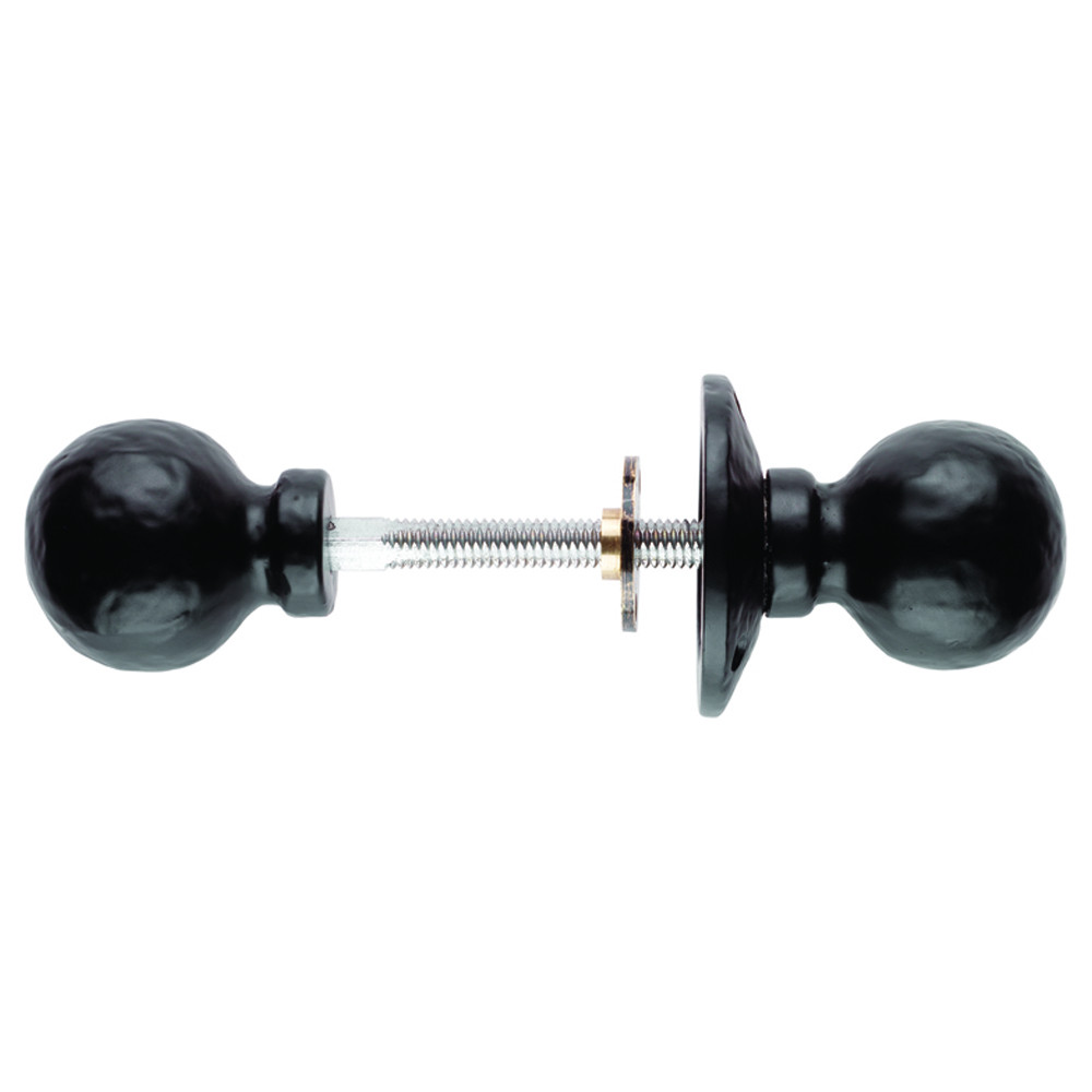 Carlisle Brass Ball Rim Knob Furniture - Antique Black