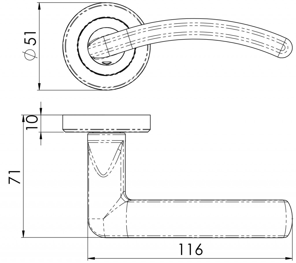 Carlisle Brass Serozzetta Design Lever on Round Rose Poole Waite & Co