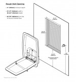 Bobrick Koala Kare KB311-SSRE Vertical Recessed Baby Changing Station