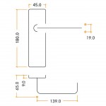Traditional Lever Latch Furniture – Satin Stainless Steel