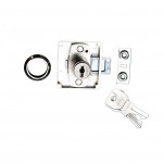 Universal cylinder cupboard lock to pass – Self-Sanitising Antimicrobial Bright Nickel Plate