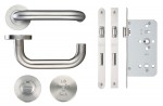 Lift to Lock Bathroom Set (DDA) – Satin Stainless Steel