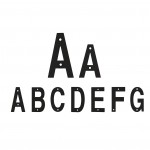 Antimicrobial Eco-Friendly Letter A - Available in 75mm & 100mm