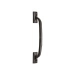 Tudor Rustic Black Face Fixing Offset Cabinet Pull Handle – 159mm, 210mm & 260mm overall lengths available