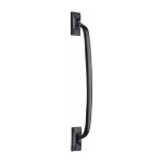 M Marcus Tudor Rustic Black Face Fixing Offset Cabinet Pull Handle 159mm, 210mm & 260mm overall lengths available