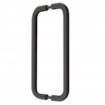 150mm c/c x 19mm Ø - Eco 3 Self-Sanitising Antimicrobial Matt Black