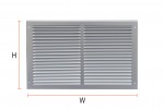 Fixed Louvered vent – (W) 295mm x (H) 270mm