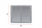 Fixed Louvered vent – (W) 295mm x (H) 295mm