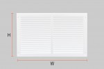 Fixed Louvered vent – (W) 345mm x (H) 295mm