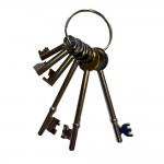 FB London Fire Brigade Key Set – Bright Nickel Plate