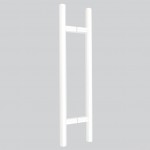 400mm overall = 300mm c/c x 19mm ø - Eco 3 Self-Sanitising Antimicrobial Matt White