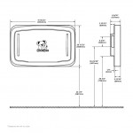 Bobrick Koala Kare KB310-SSWM Horizontal Surface-Mounted Baby Changing Station