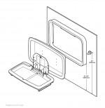 Bobrick Koala Kare KB310-SSWM Horizontal Surface-Mounted Baby Changing Station