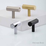 M Marcus Heritage Brass Hexagon Bar Cabinet Knob 41mm