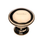 M Marcus Heritage Brass Cabinet Knob Domed Design 32mm 