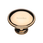 M Marcus Heritage Brass Cabinet Knob Domed Design 38mm 