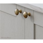 M Marcus Heritage Brass Cabinet Knob Domed Design 38mm 